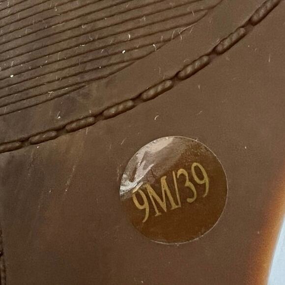 Vince Camuto Reta Woven Silver Leather Croc Embossed D'Orsay Flat Shoes Sz 9M - Picture 9 of 10